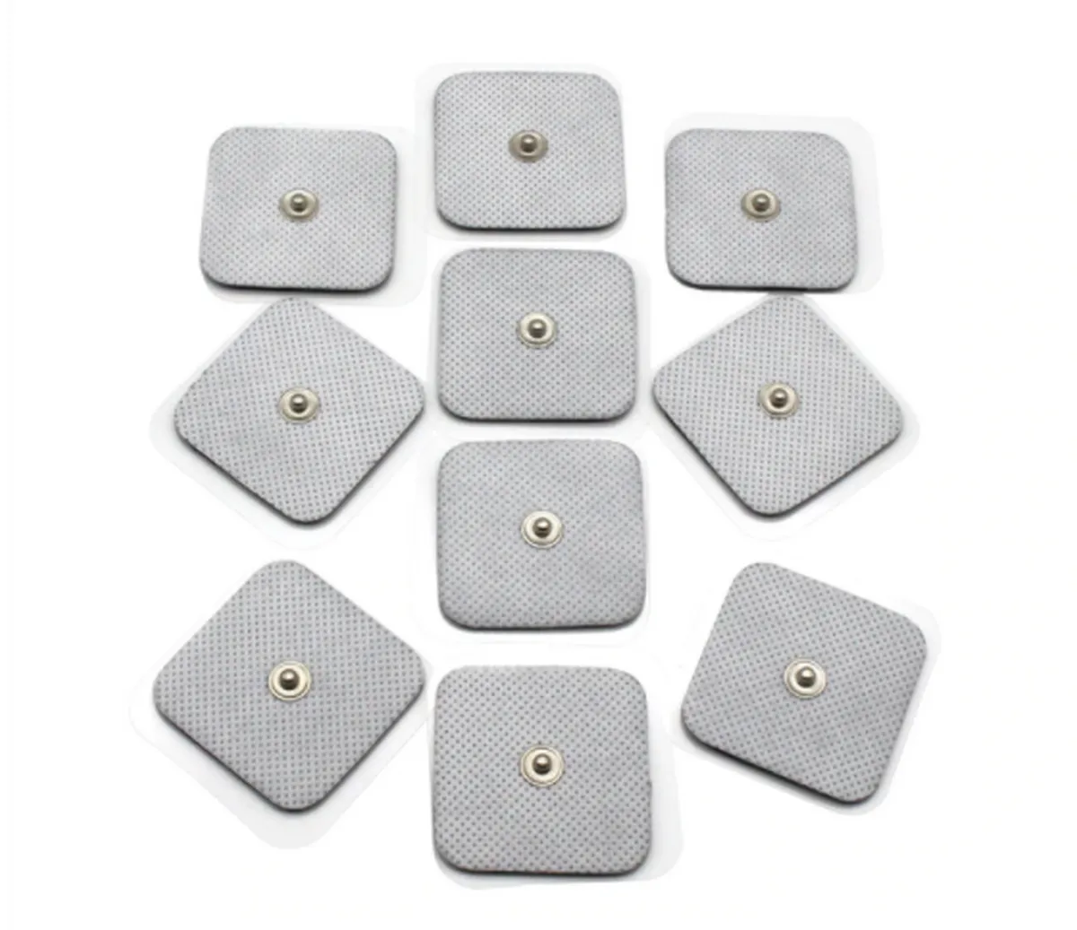 10 Electrode pad massage pads compatible with Healy Frequency TENS 2x2in 3.5mm snap