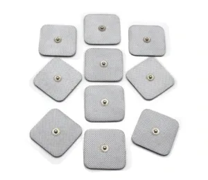 10 Electrode pad massage pads compatible with Healy Frequency TENS 2x2in 3.5mm snap