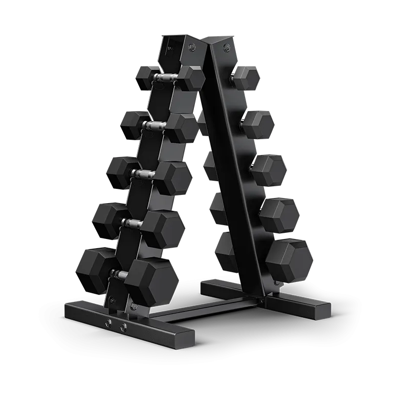 150-Pound Dumbbell Set with A-Frame Rack