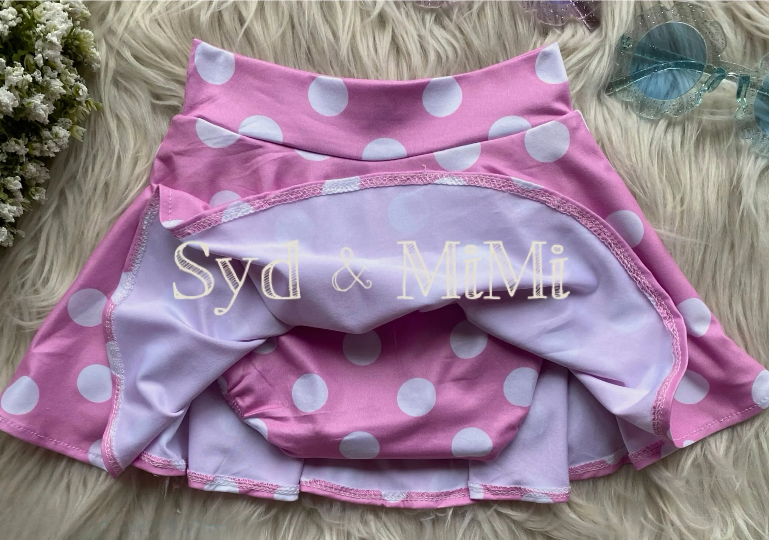 2 left! 3T & 6/7yr ~ Twirl Skort ~ Pink Polka Dots