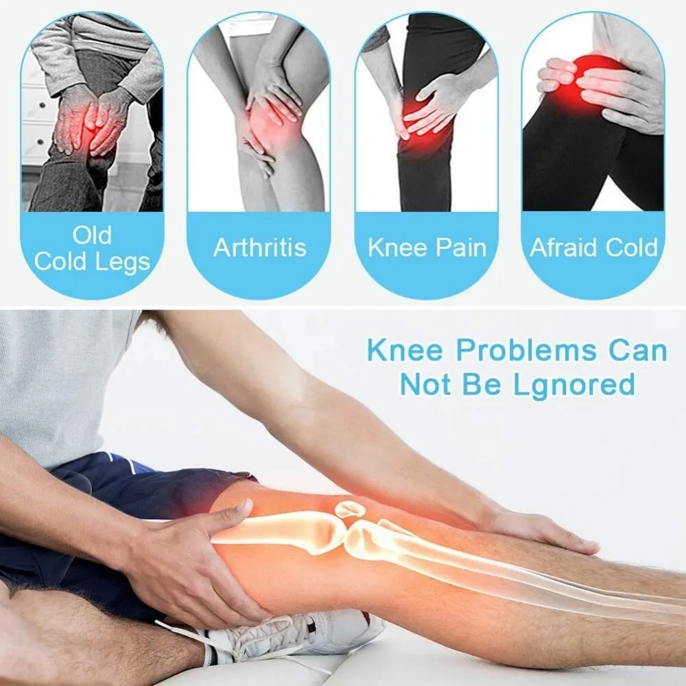 2pcs/pair Tourmaline Self Heating Magnetic Therapy Knee Pads for Pain Relief