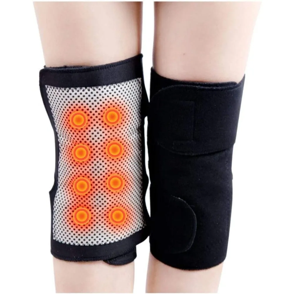 2pcs/pair Tourmaline Self Heating Magnetic Therapy Knee Pads for Pain Relief