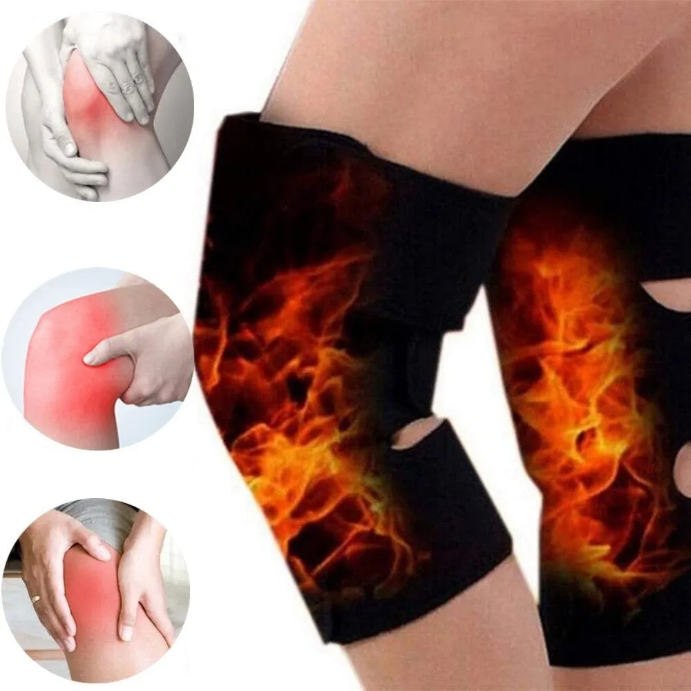 2pcs/pair Tourmaline Self Heating Magnetic Therapy Knee Pads for Pain Relief