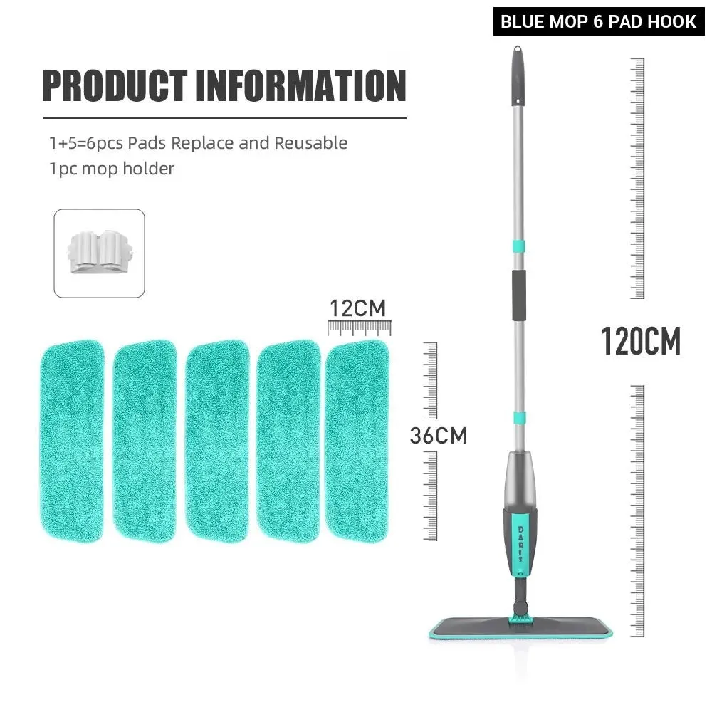 360 Rotation Floor Cleaning Spray Floor Mop with Microfiber Pads for Cleaning