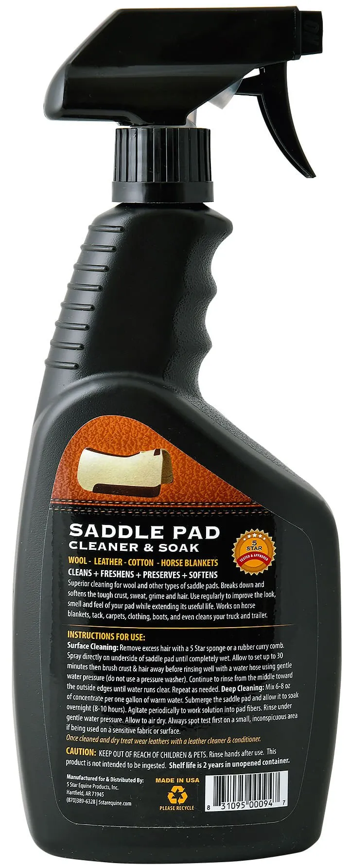 5 Star Saddle Pad Cleaner & Soak