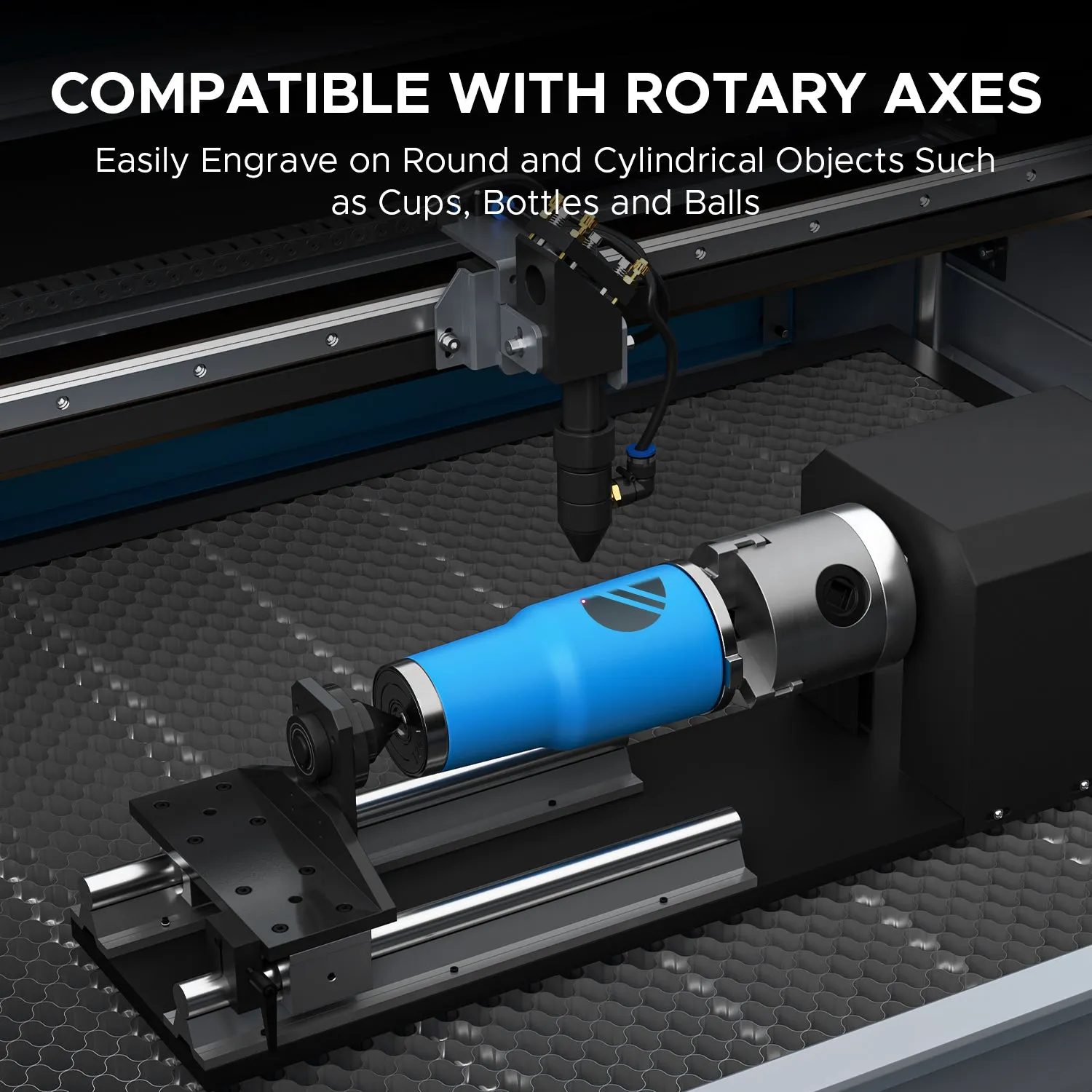60W CO2 Laser Cutter and Engraver with 600x400mm Engraving Area | Turbo-646