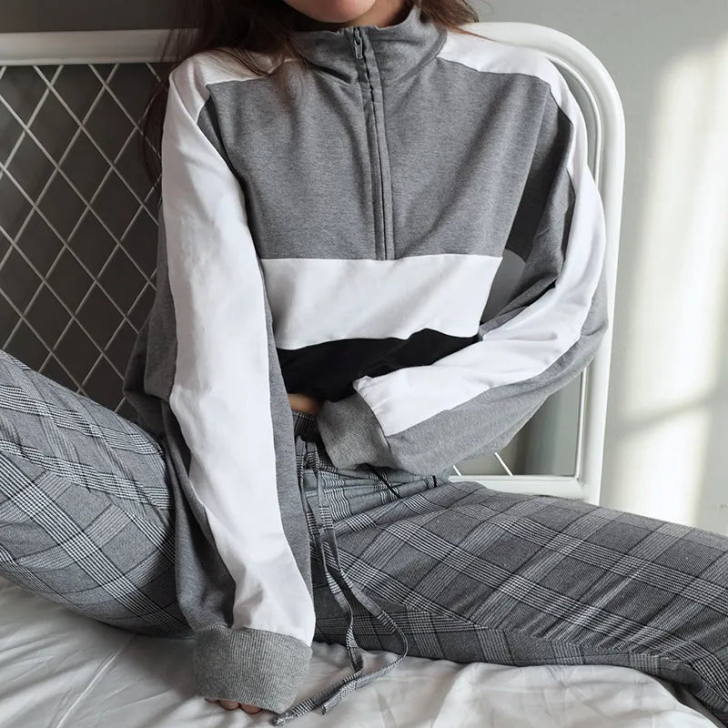adjustable cropped pullover