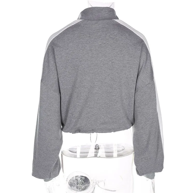 adjustable cropped pullover