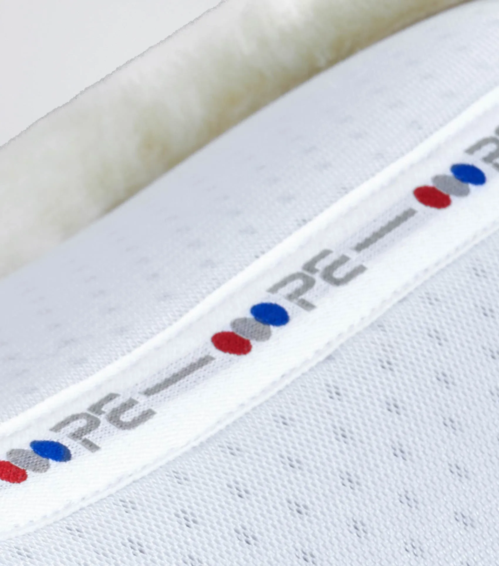 Airtechnology Shockproof Wool Saddle Pad - Half Pad White/Natural Wool