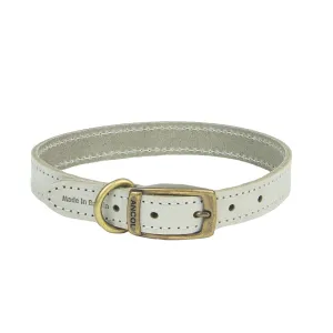 Ancol Timberwolf Leather Collar Light Grey Size 4
