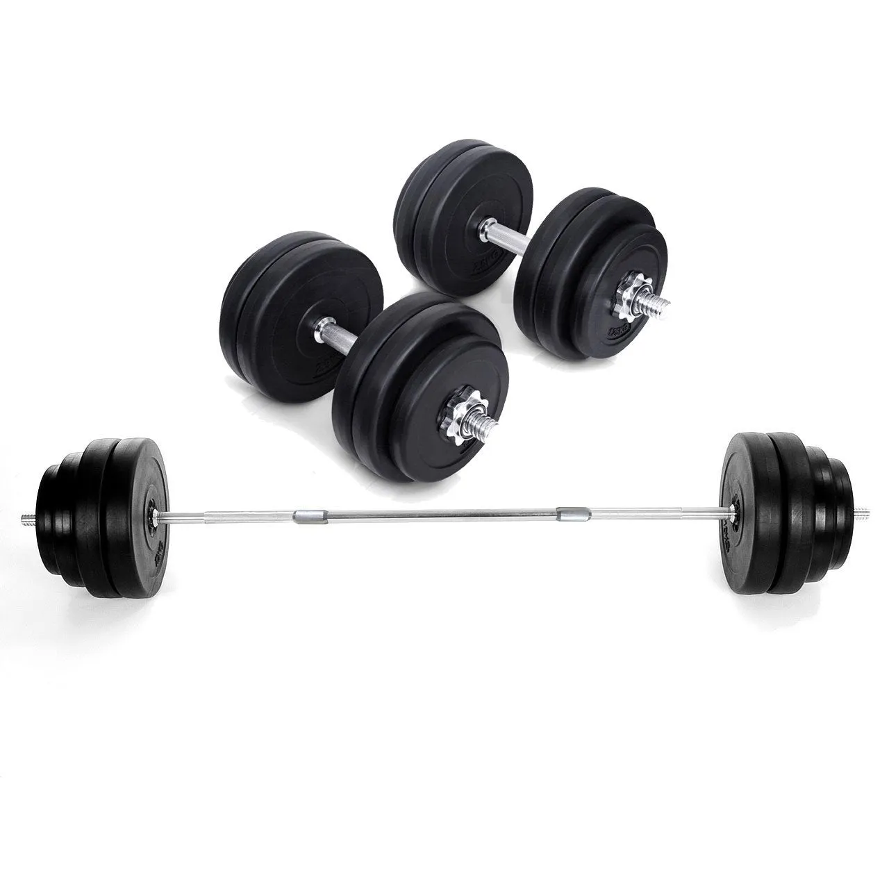 Barbell Dumbbell Triceps Weight Set Bar