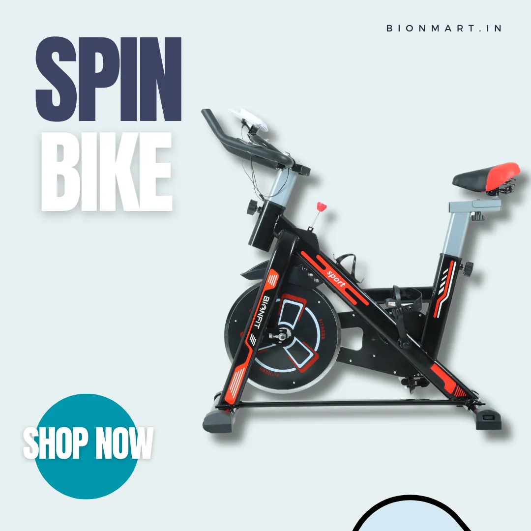 BIONFIT BNF-01 Pro: Spin Bike for Home Fitness & Weight Loss (6kg Flywheel)