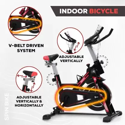 BIONFIT BNF-01 Pro: Spin Bike for Home Fitness & Weight Loss (6kg Flywheel)