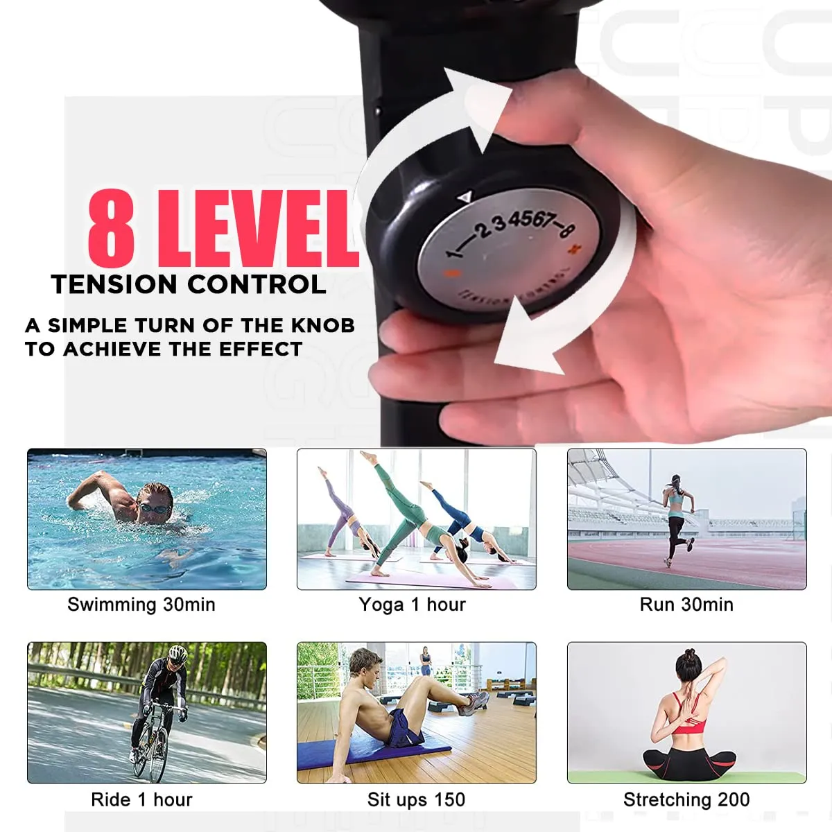 BU-650 Magnetic Upright Exercise Bike for Home Use [6Kg Flywheel | Max User Weight 120kg | LCD Display | 8-Level Adjustable Resistance & Anti-slip Pedal] Black colour