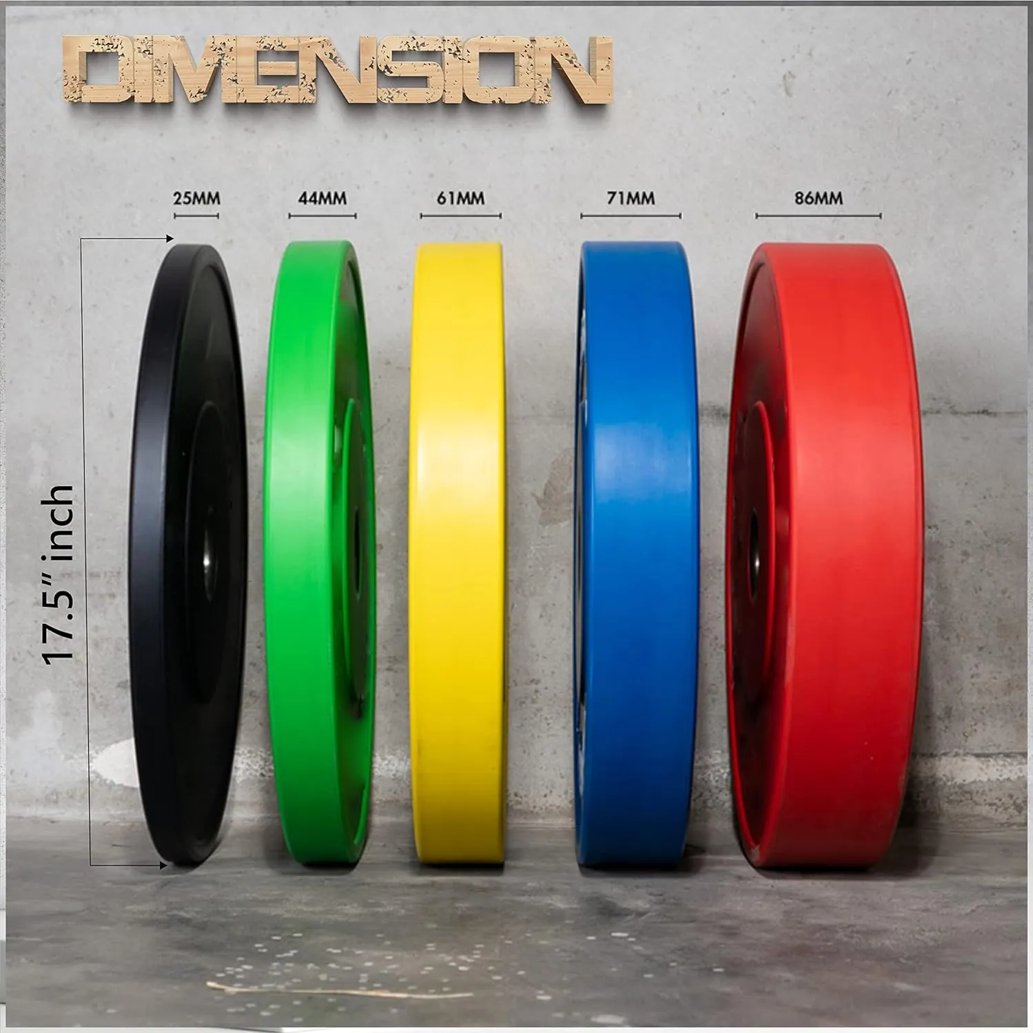 Bumper plates with olympic barbell (100 KG SET(20x2 15x2 10x2 5x2))