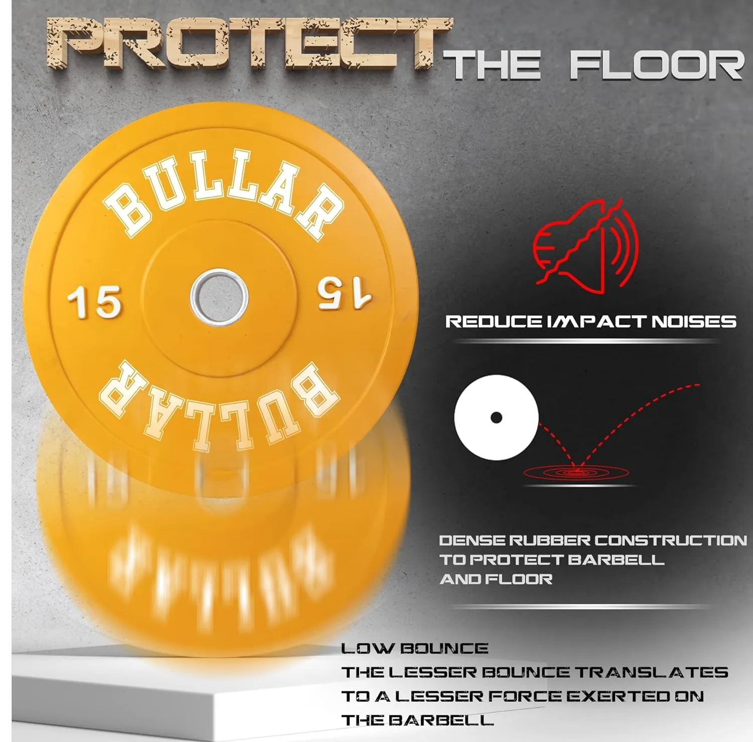 Bumper plates with olympic barbell (100 KG SET(20x2 15x2 10x2 5x2))