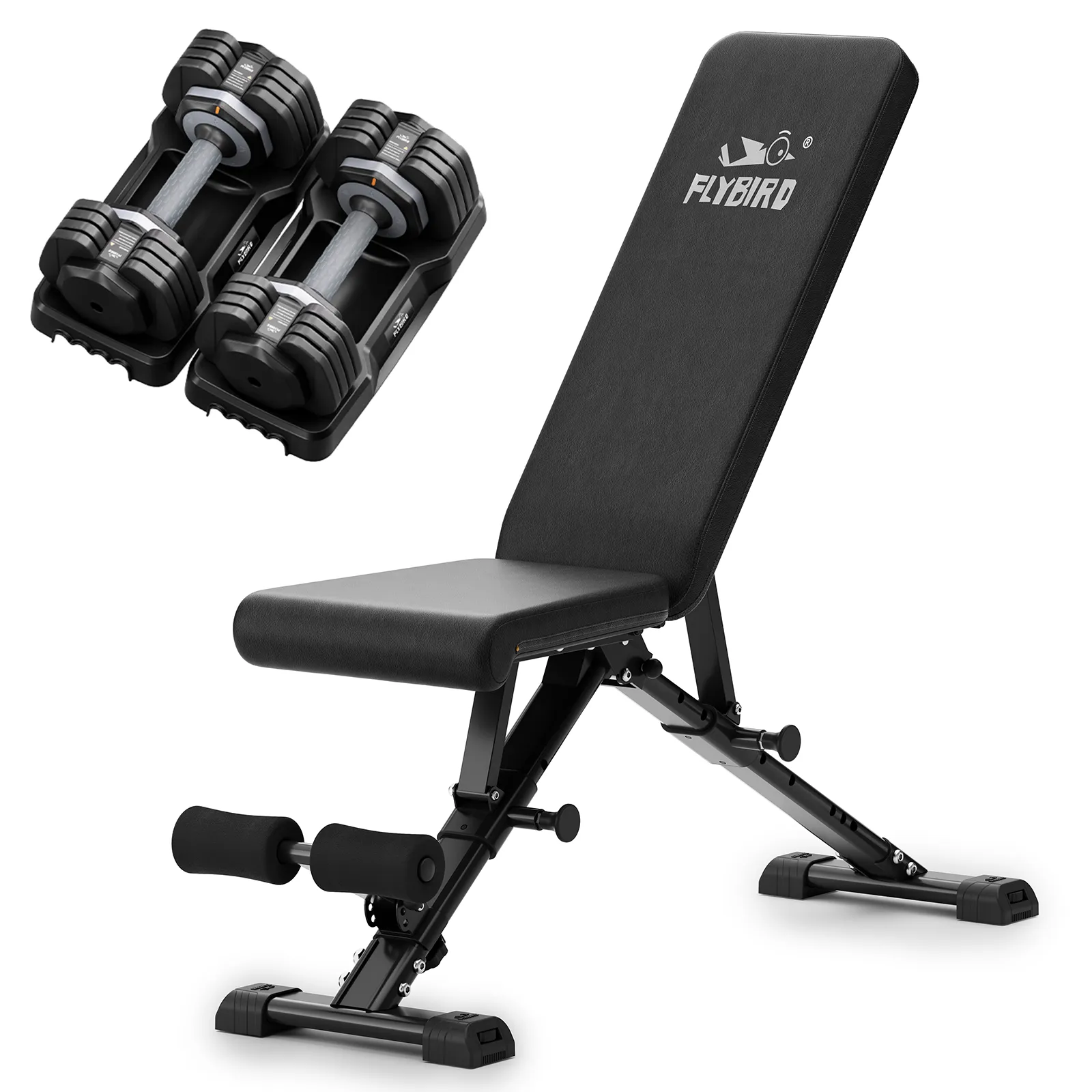 Bundle: Set Of Dumbbells 25 Lbs & Weight Bench FB149