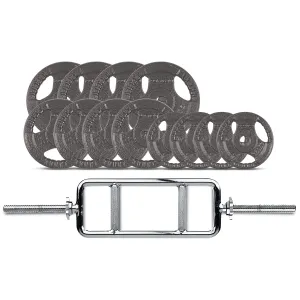 Cast Iron 40kg Tricep Weight Set, 25mm Plates - CORTEX
