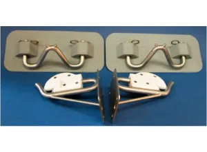 Ceredi Rubber Snap Davit Kit Transom Mount Grey Pads
