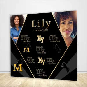 Class of 2024 Graduation Backdrop Custom with Photo