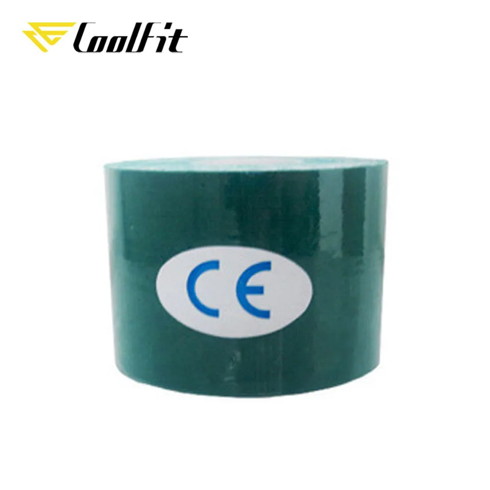 CoolFit 5 Size Kinesiology Tape Athletic Recovery Self Adherent Wrap Taping Medical Muscle Pain Relief Knee Pads Protector