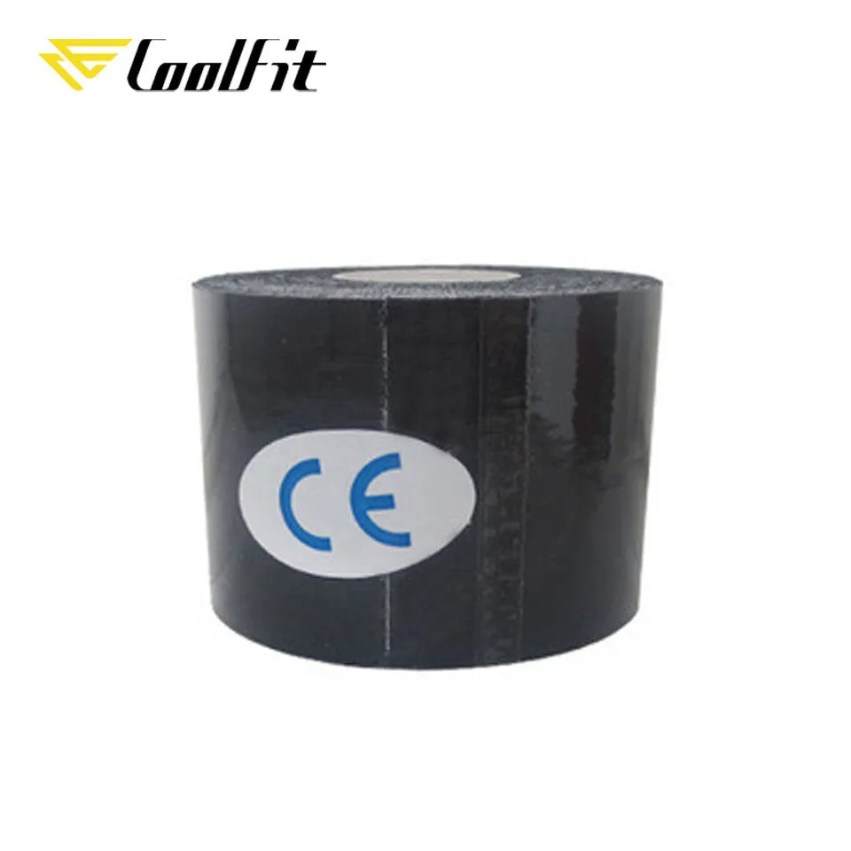 CoolFit 5 Size Kinesiology Tape Athletic Recovery Self Adherent Wrap Taping Medical Muscle Pain Relief Knee Pads Protector