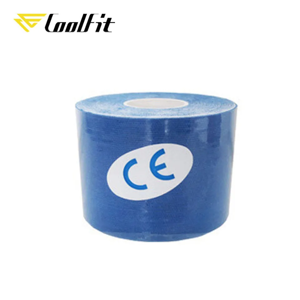 CoolFit 5 Size Kinesiology Tape Athletic Recovery Self Adherent Wrap Taping Medical Muscle Pain Relief Knee Pads Protector