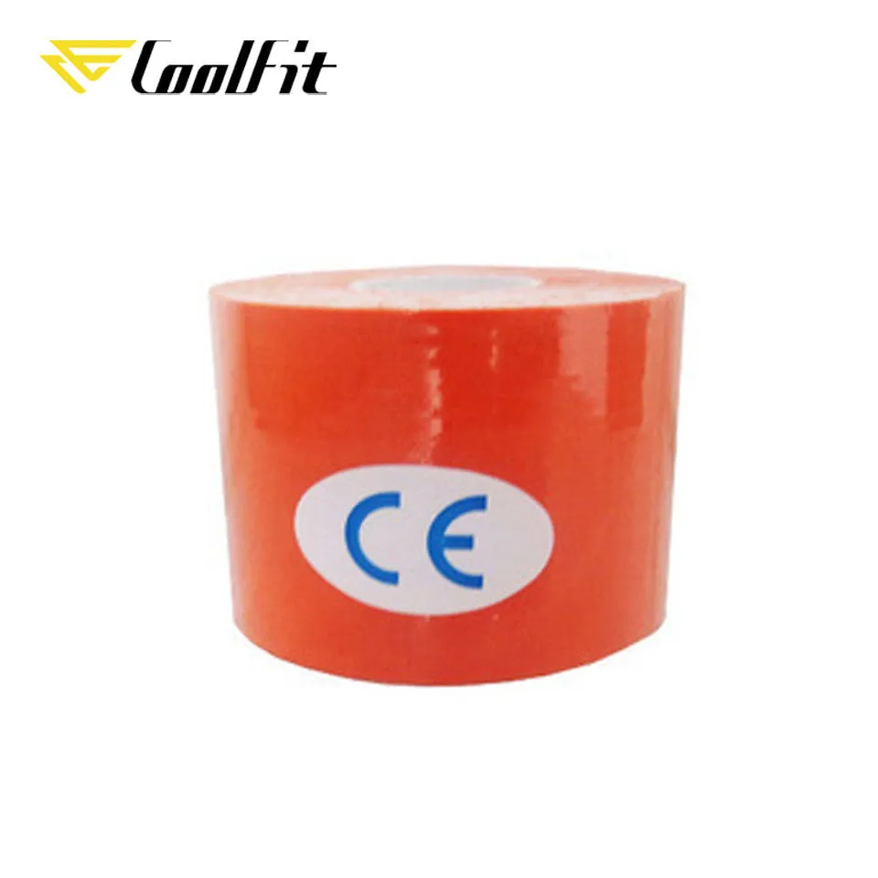 CoolFit 5 Size Kinesiology Tape Athletic Recovery Self Adherent Wrap Taping Medical Muscle Pain Relief Knee Pads Protector