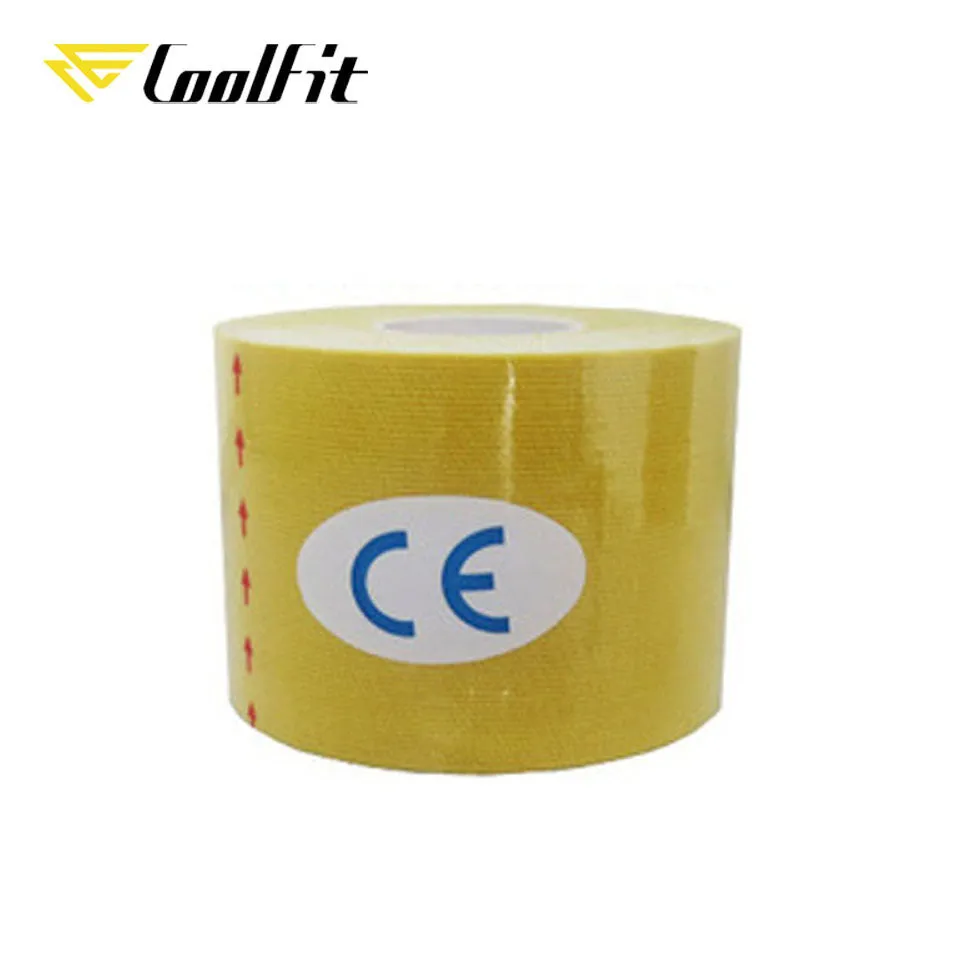 CoolFit 5 Size Kinesiology Tape Athletic Recovery Self Adherent Wrap Taping Medical Muscle Pain Relief Knee Pads Protector