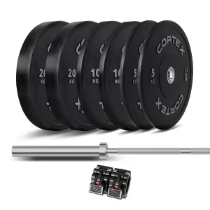 Cortex Pro V2 Spartan205 Barbell Bumper Plate Package