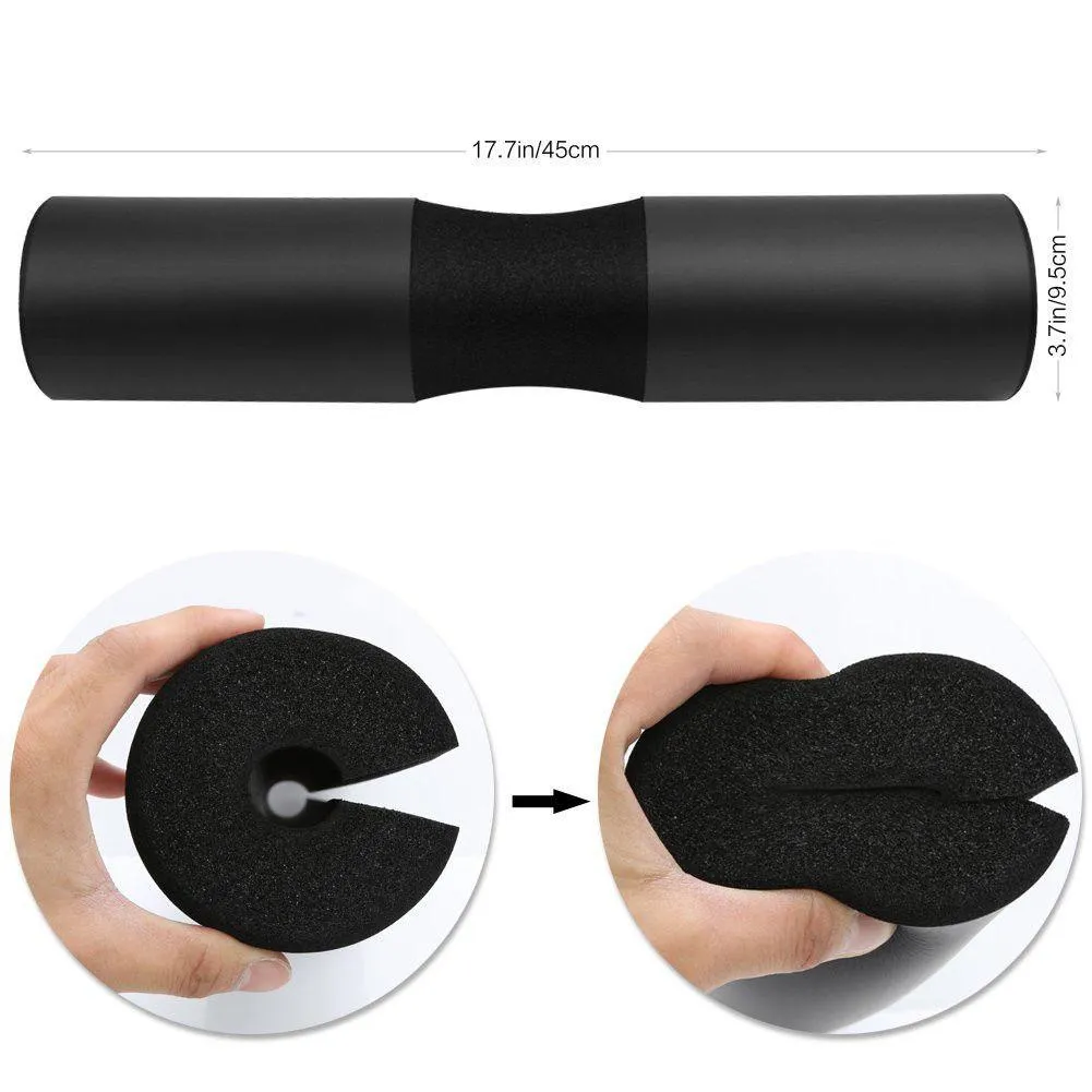 Curved Neoprene Barbell Support Pad - Red