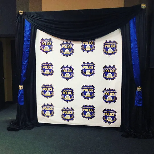 Custom Logo Step and Repeat backdrop for Corporate Event Banner