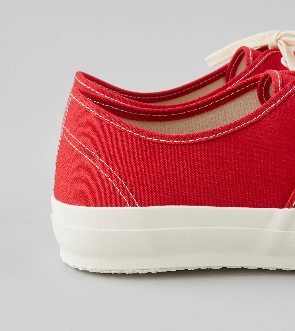 Doek Red Canvas Oxford Trainers