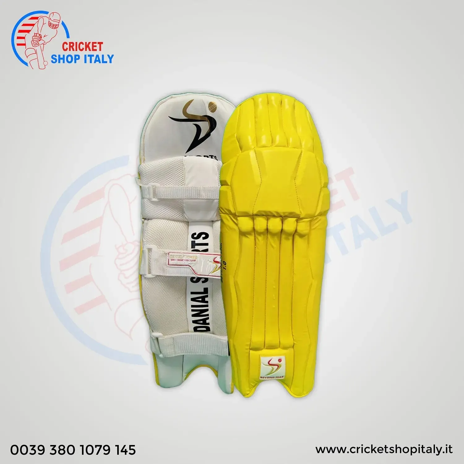 DS 1.0 Yellow Batting Pads Adult Ambi