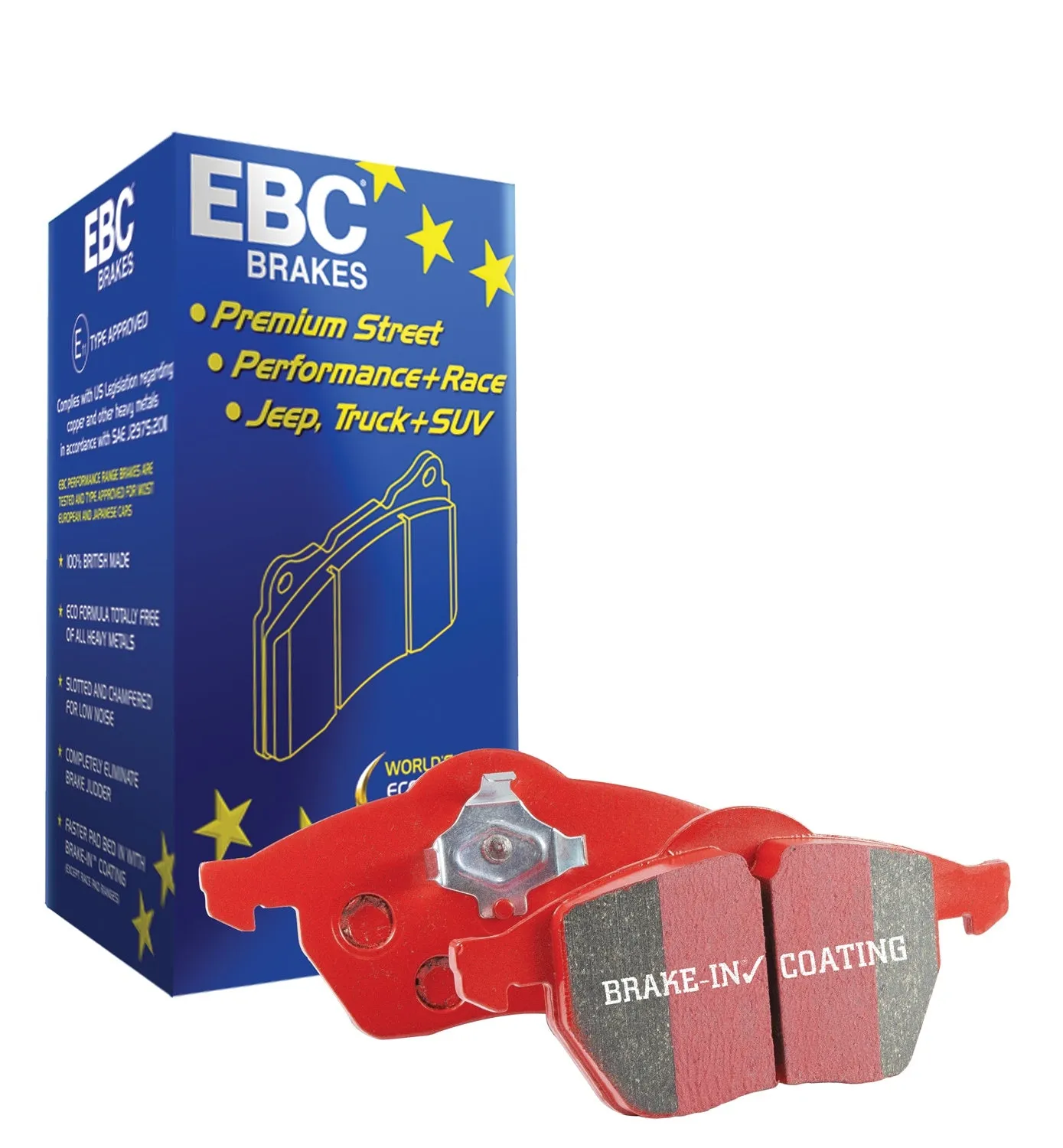 EBC Brakes DP32331C Redstuff Ceramic Low Dust Brake Pads; FMSI Pad No. D2155;