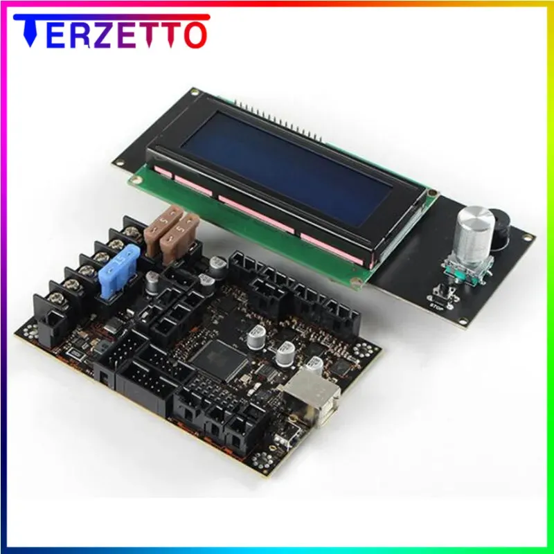 Einsy Rambo 1.2e Mainboard For Prusa i3 MK3 MK3S 3D printer TMC2130 Stepper Drivers SPI 4 Mosfet Switched Outputs 2004Lcd