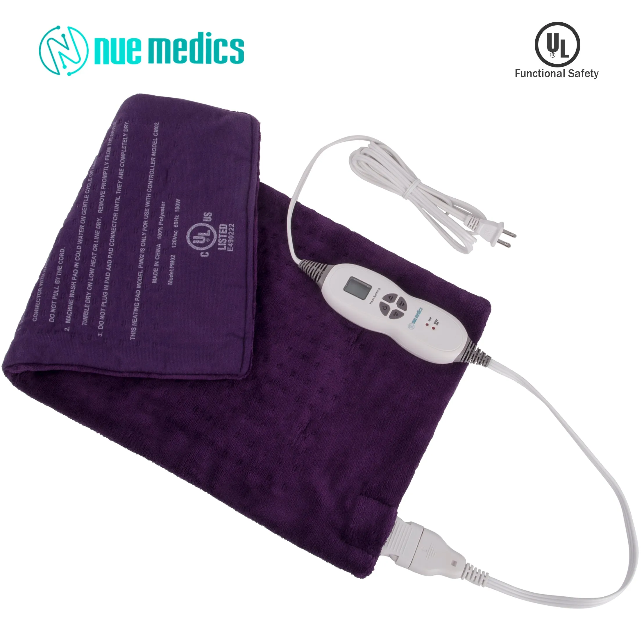 Electric Heating Pad for Back Pain, Cramps, Arthritis Relief Dry Heat Therapy