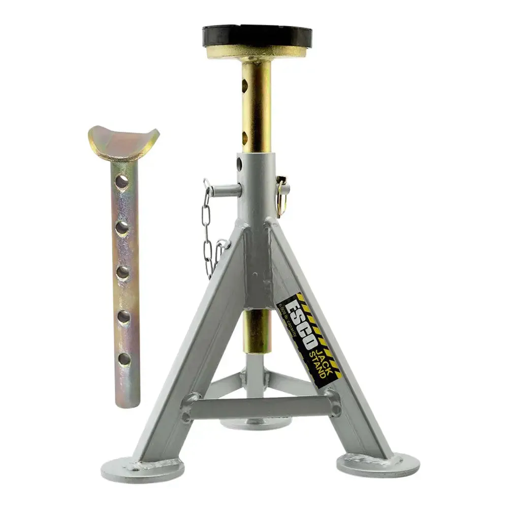 Esco 3 Ton Jack Stand w/ Axle and Rubber Cushion Post (Pair) - 10498K