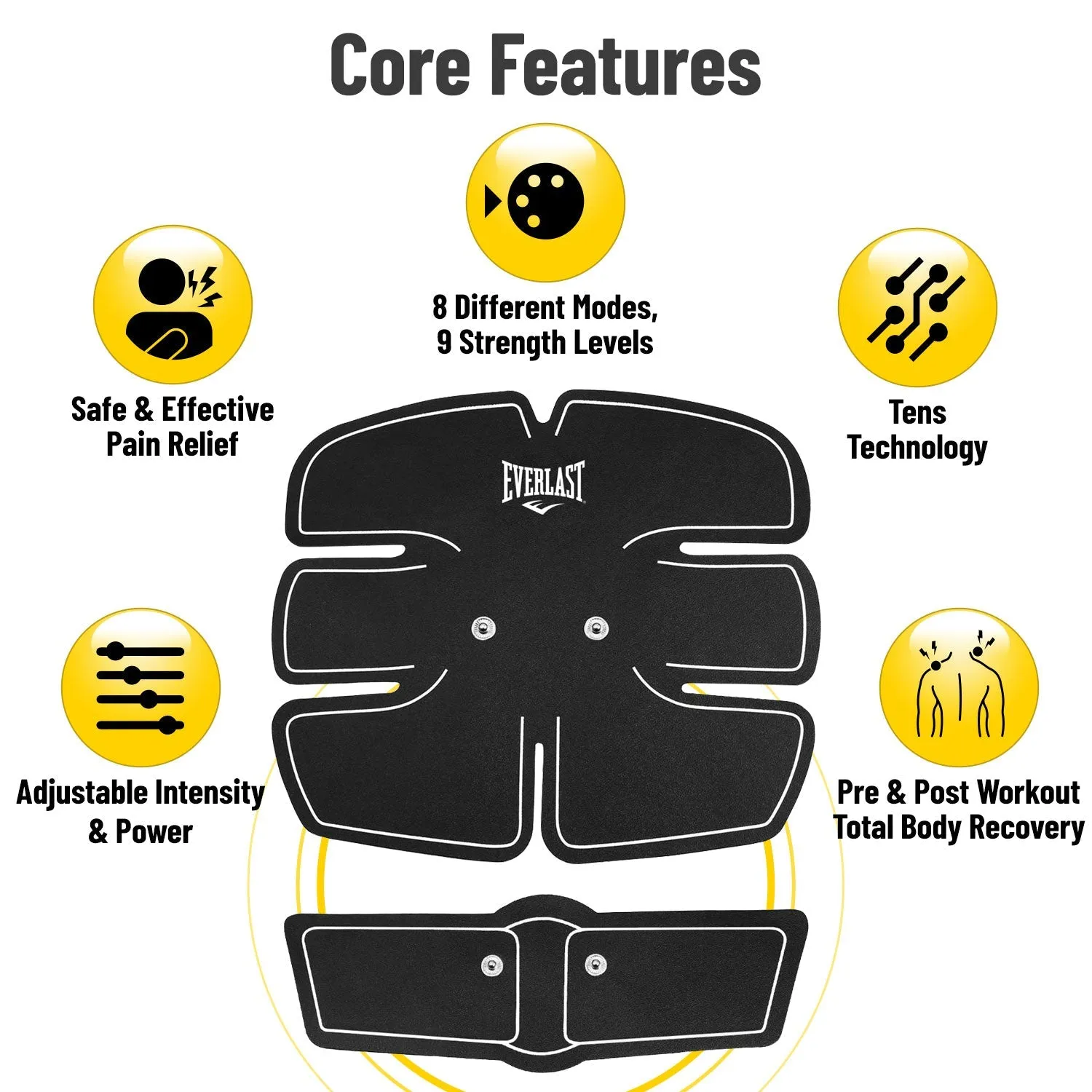 EVERLAST Electronode Wireless Therapy TENS Massager