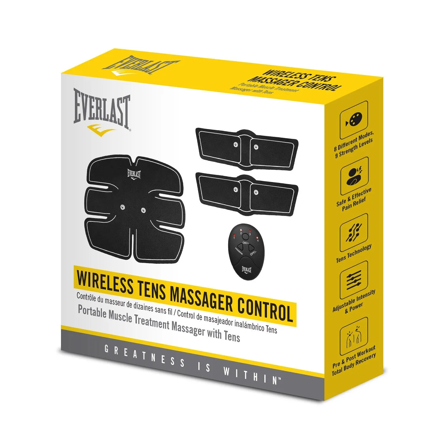 EVERLAST Electronode Wireless Therapy TENS Massager