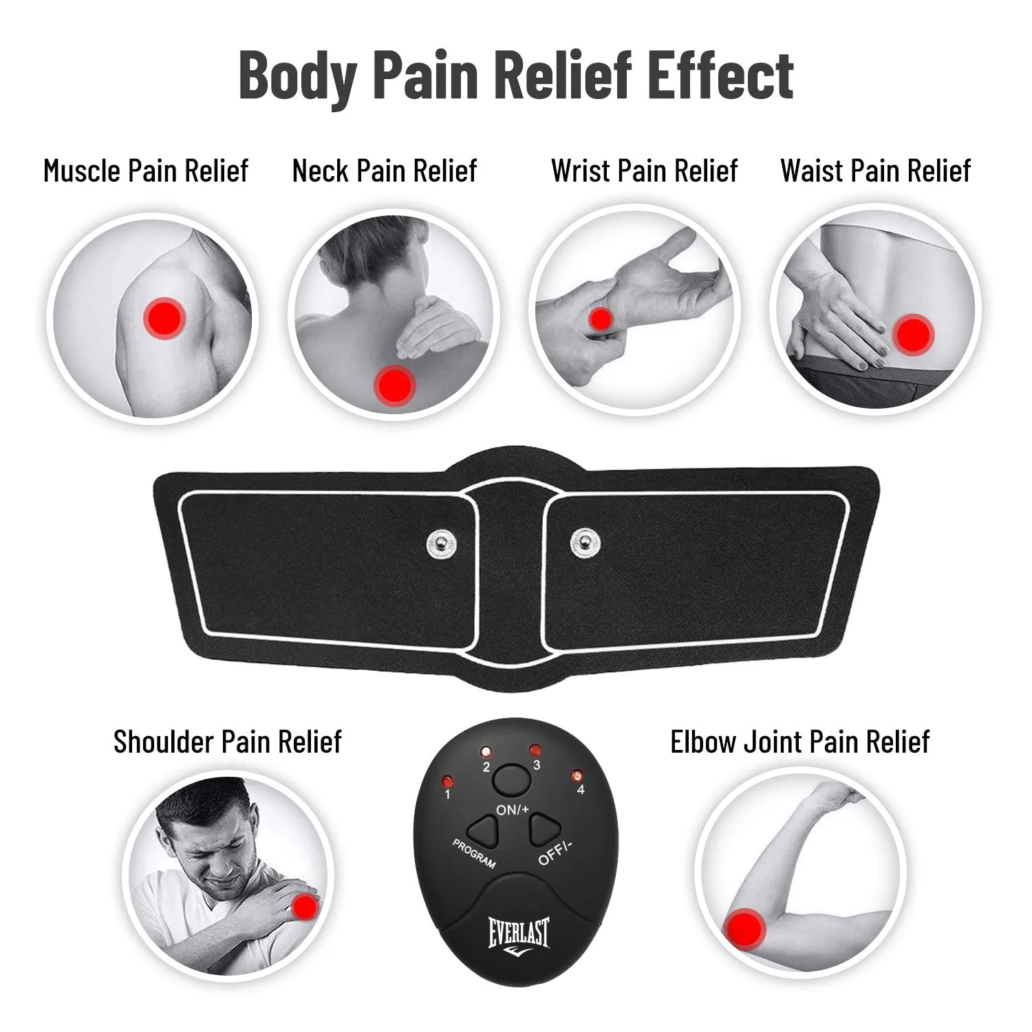 EVERLAST Electronode Wireless Therapy TENS Massager