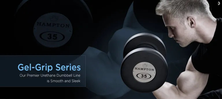 Hampton GEL-GRIP Urethane Dumbbell | 55-100 LB SET
