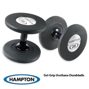 Hampton GEL-GRIP Urethane Dumbbell | 55-100 LB SET
