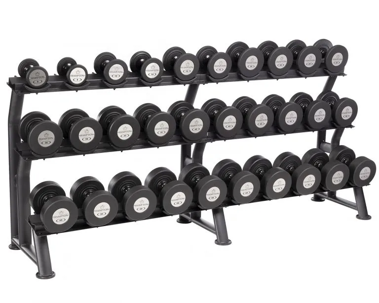 Hampton GEL-GRIP Urethane Dumbbell | 55-100 LB SET