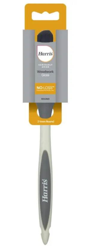 Harris Seriously Good Woodwork Gloss Round Paint Brush 21mm