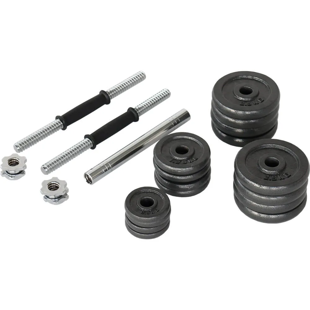 Hit Fitness Adjustable Dumbbell and Barbell Set | 30kg
