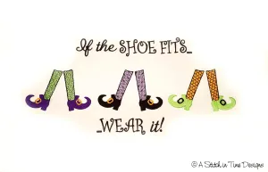 If the Shoe Fits Witch Legs Set