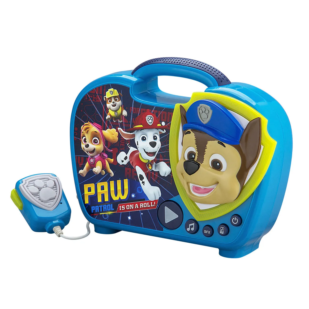 KIDdesigns Paw Patrol Sing Along Karaoke BoomBox