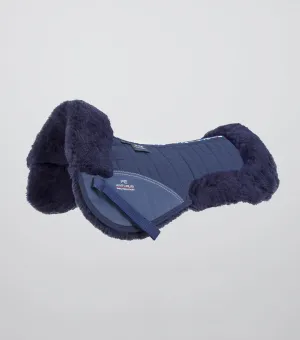 Merino Wool Saddle Pad - Half Pad Navy/Navy Wool