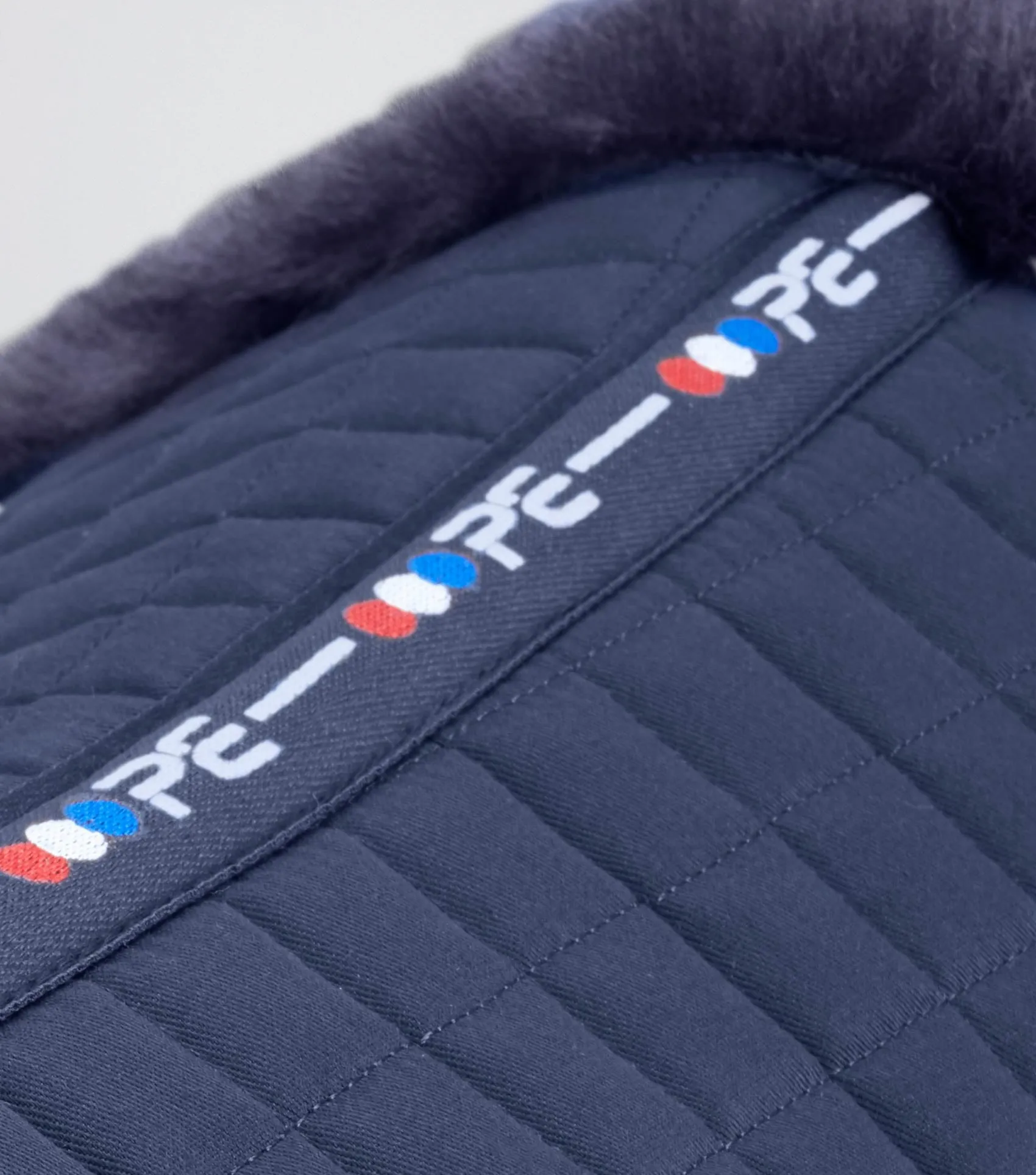 Merino Wool Saddle Pad - Half Pad Navy/Navy Wool